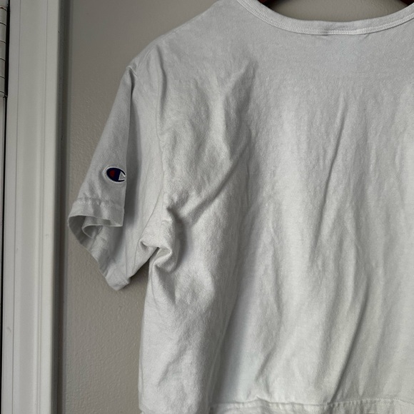 Champion Women's Short Sleeve White Tee - Picture 6 of 6